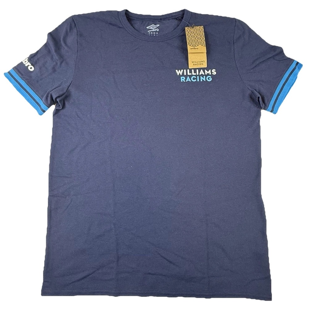 Umbro Williams Racing Presentation T-shirt Peacoat/Diva Blue Mens Large 2023 NWT